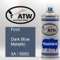 Preview: Ford, Dark Blue Metallic, 3A / 5953: 400ml Sprühdose, von ATW Autoteile West.